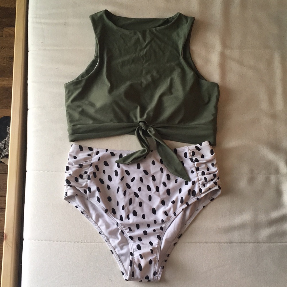 High waist bikini set